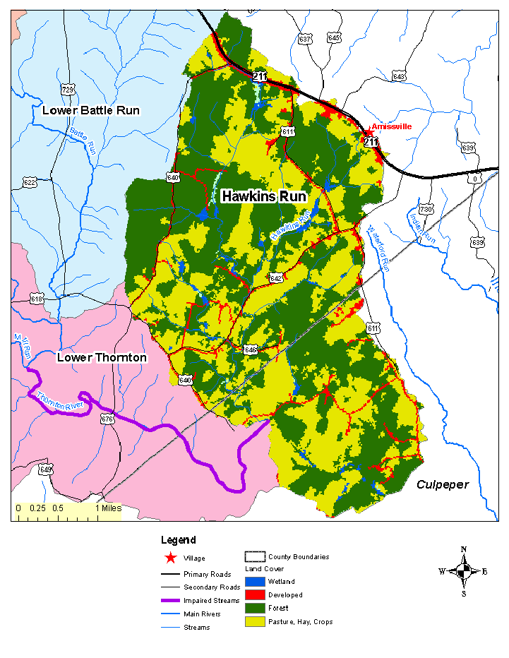 Hawkins Run, Land Cover Map